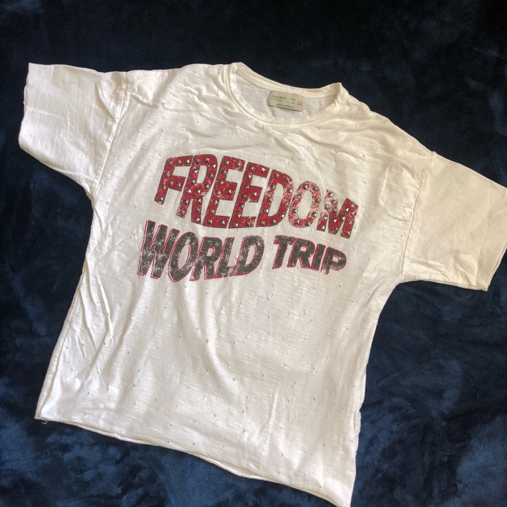 Zara Band Tee SZ 7